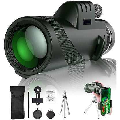 🔥High-Power 80x100 Monocular | Compact, Clear & Long-Distance Viewing