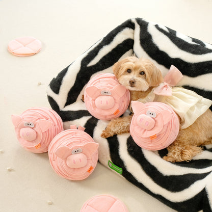 Pink Piggy Dog & Cat Snuffle Toy