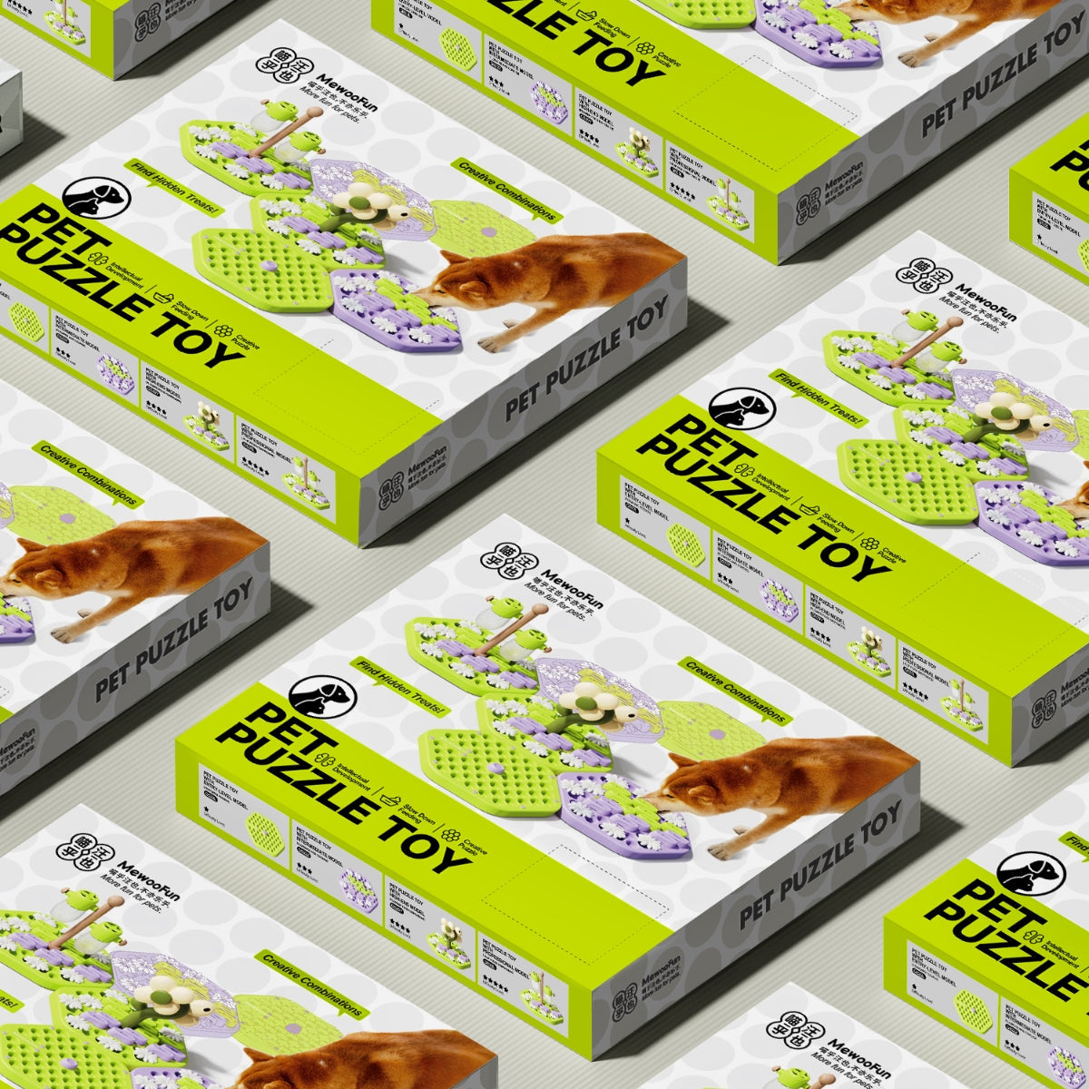 Floral Slower Feeders 4 Piece Set