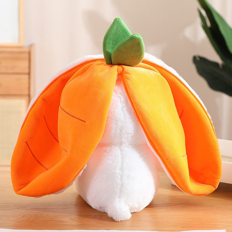 🥕Transforming Bunny – Strawberry & Carrot Dual-Form Plush Toy