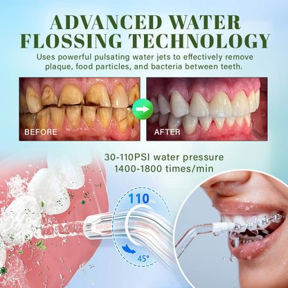 Seurico™ Water Dental Flosser Teeth Pick - Cordless Portable 4 Modes🦷