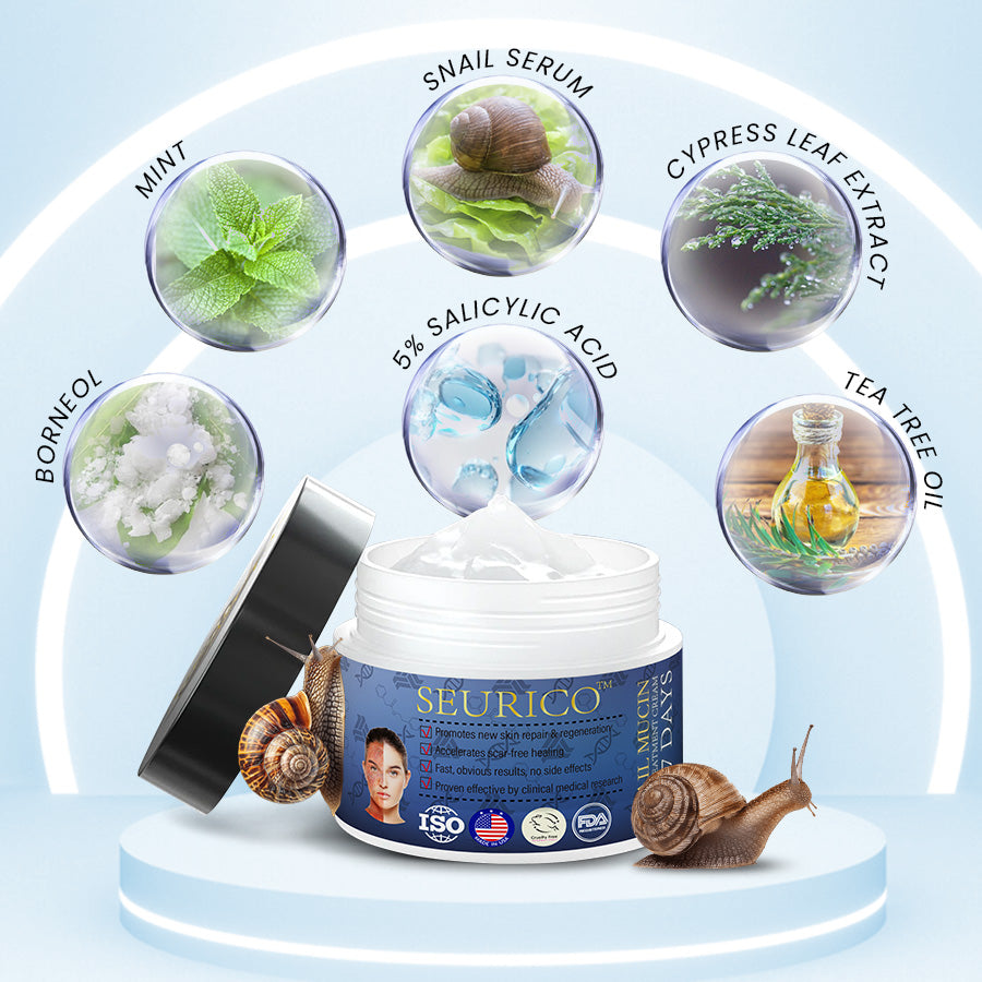 Seurico™ Snail Mucin Skin Treatment Cream (AAD Recommended👨‍⚕️)💖💟
