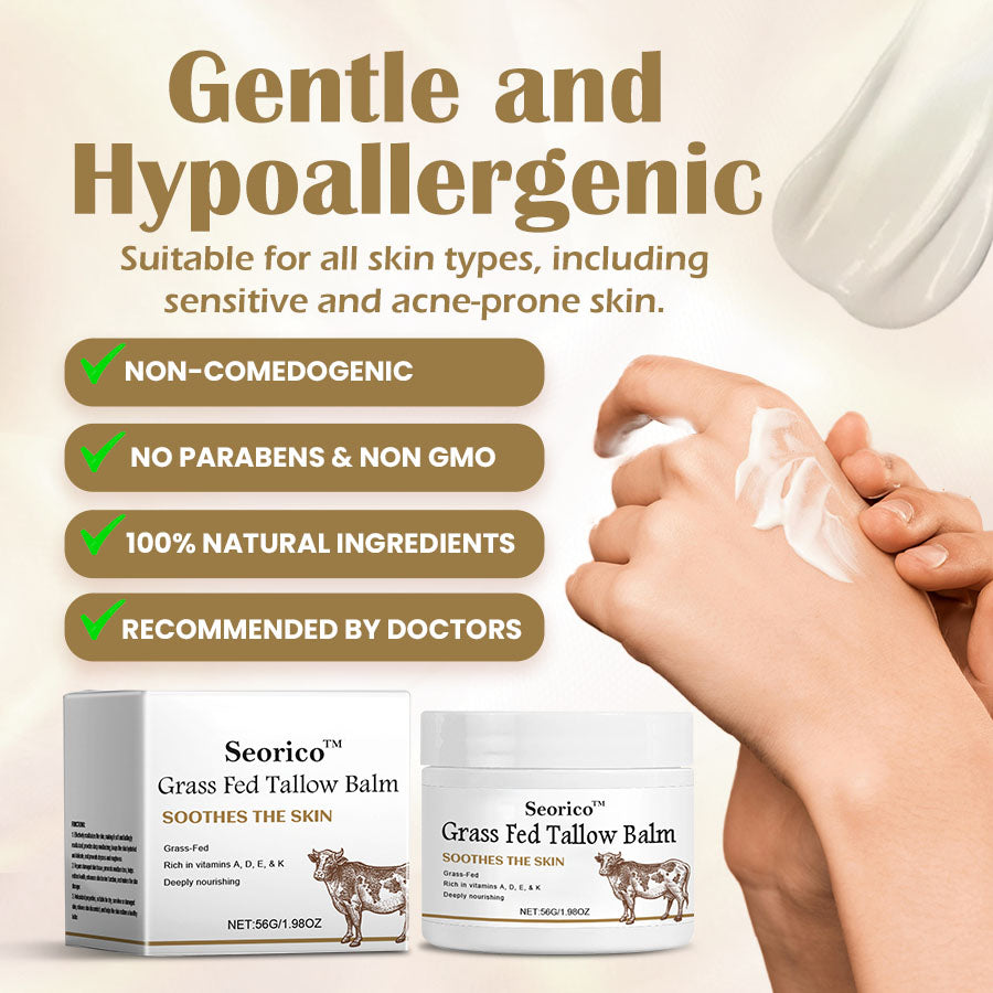 🤍Seurico™ Grass Fed Tallow Balm - 100% Natural Solution for Radiant Skin