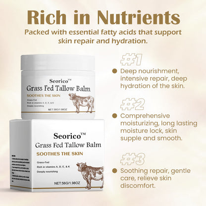 🤍Seurico™ Grass Fed Tallow Balm - 100% Natural Solution for Radiant Skin