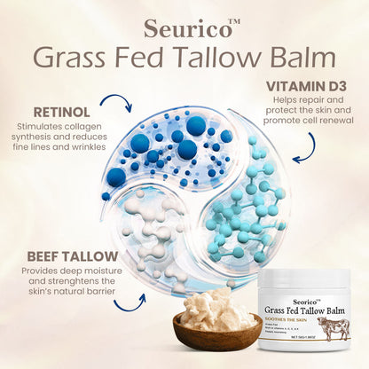 🤍Seurico™ Grass Fed Tallow Balm - 100% Natural Solution for Radiant Skin