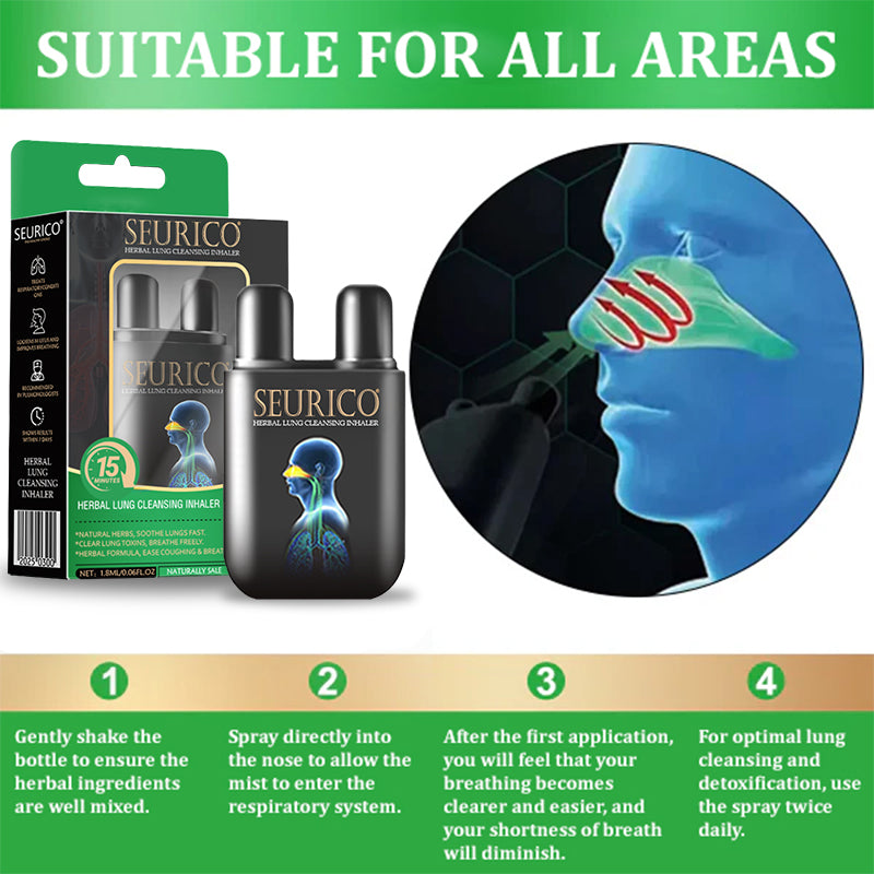 💜✅Official Store Seurico™  herbal lung cleansing inhaler 👨‍⚕️FDA Certification(💝 Cough, wheezing, shortness of breath, sputum, stuffy nose, bronchitis, bronchitis, allergy symptoms, lung discomfort💝)