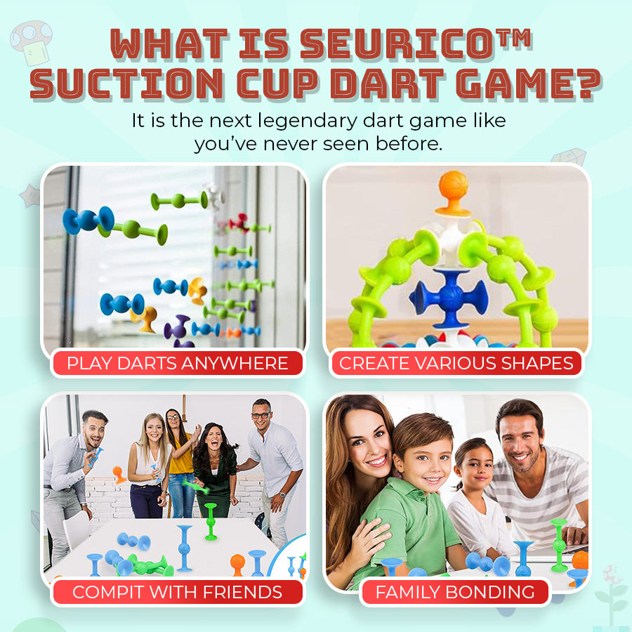 Seurico™ Suction Cup Dart Game – Family-Friendly Fun for Any Setting!