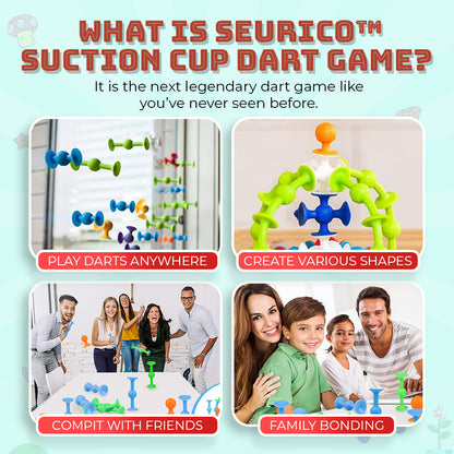 Seurico™ Suction Cup Dart Game – Family-Friendly Fun for Any Setting!