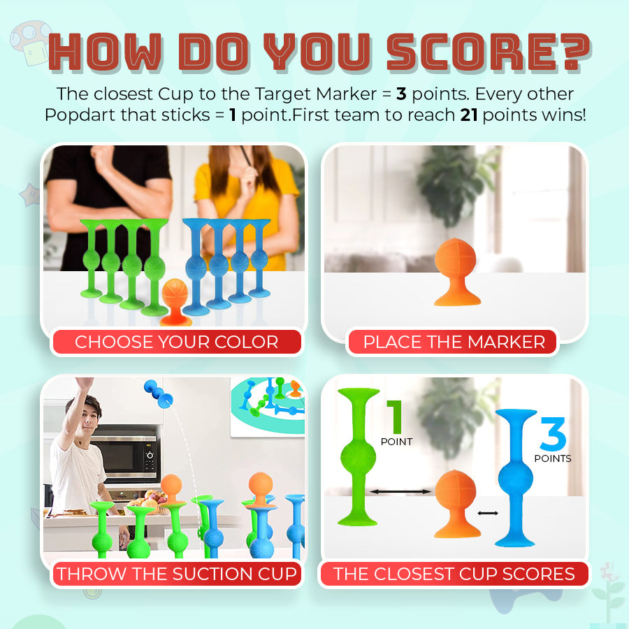 Seurico™ Suction Cup Dart Game – Family-Friendly Fun for Any Setting!