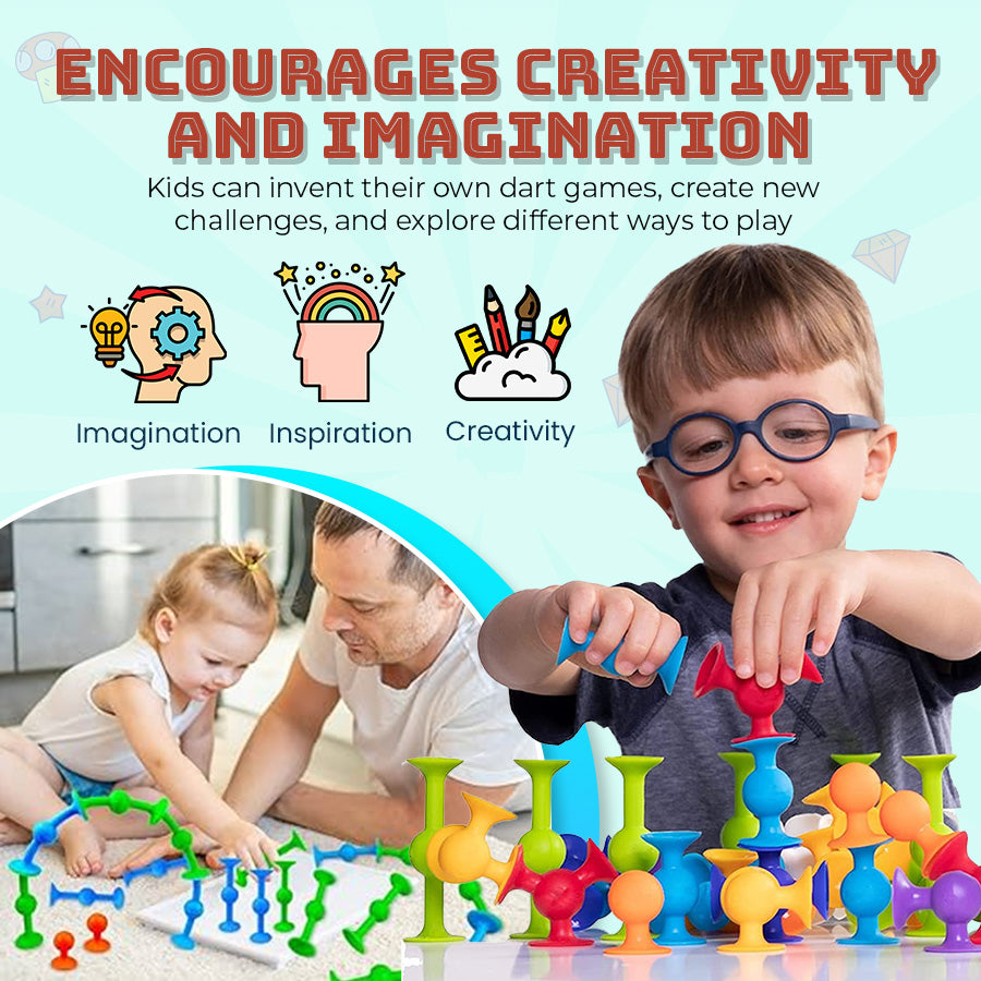 Seurico™ Suction Cup Dart Game – Family-Friendly Fun for Any Setting!