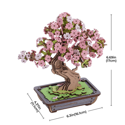 Rolife Sakura Bonsai DIY Wooden 3D Puzzle TG415