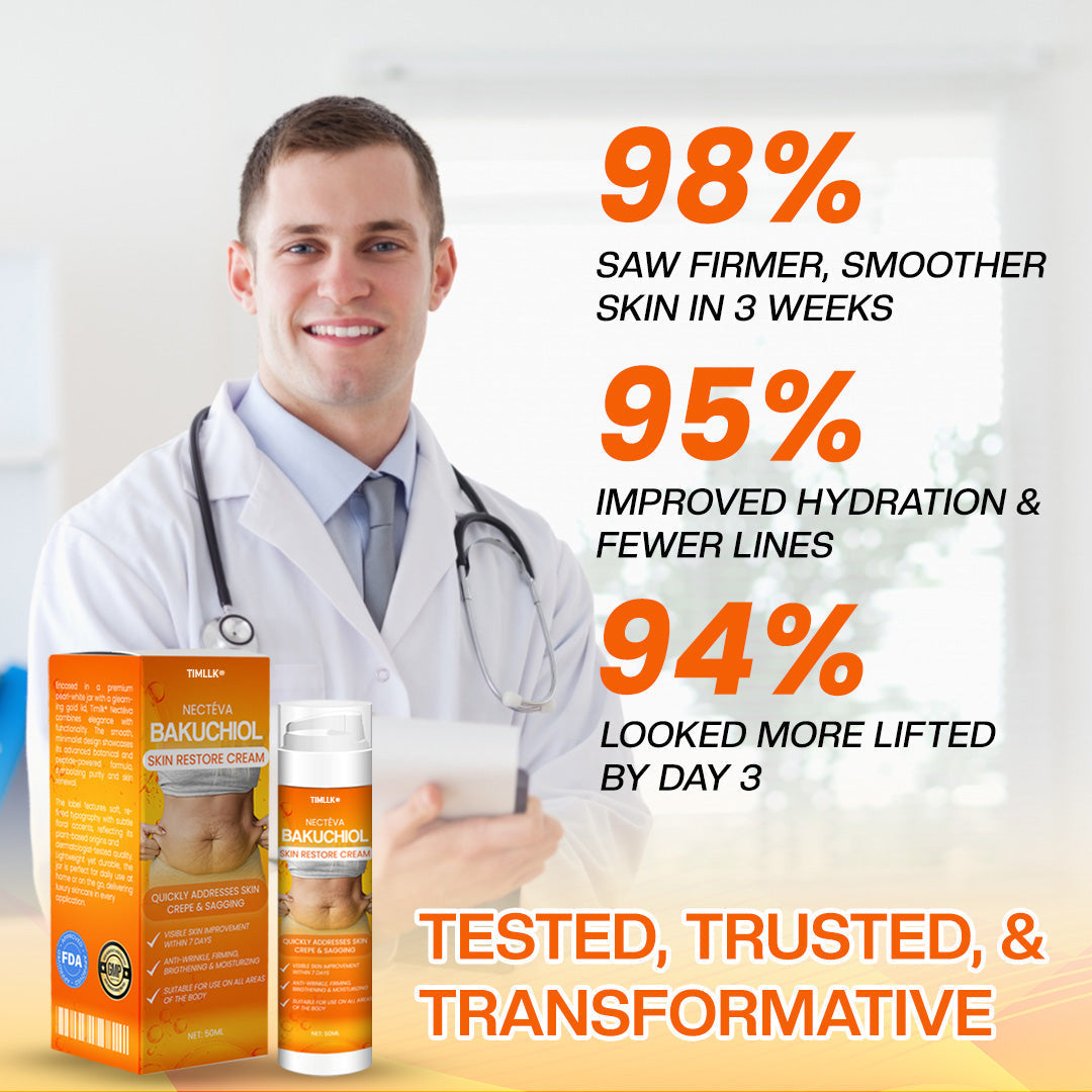TIMLLK® Nectéva Bakuchiol Skin Restore Cream - (Anti-aging, Hydrating, Skin Firming & Lifting)