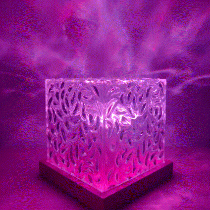 AuroraGlow Night Light Projector with Remote – 16 Ocean Wave Colors Lamp