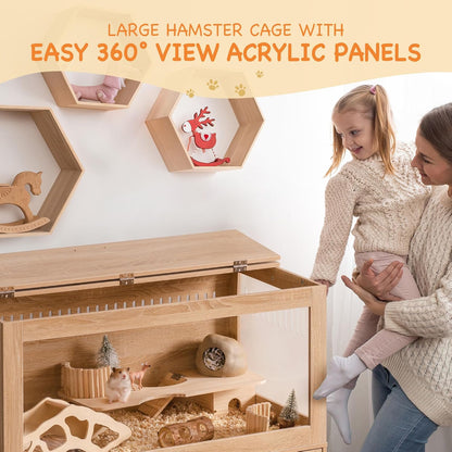 Large Wooden Hamster Cage