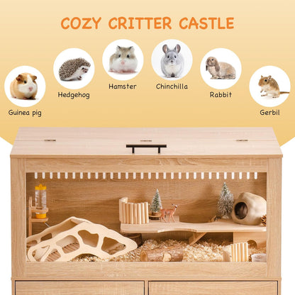 Large Wooden Hamster Cage