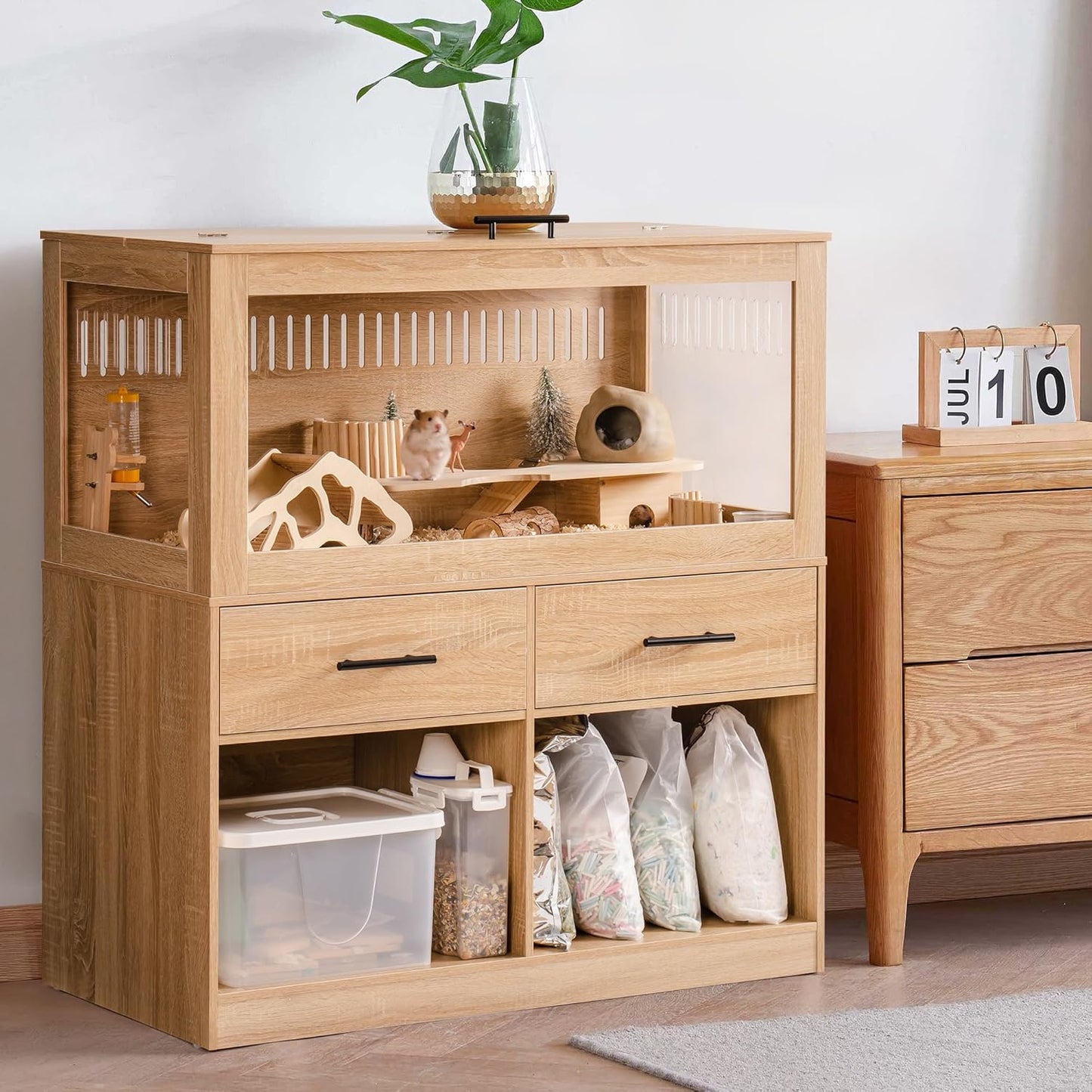 Large Wooden Hamster Cage