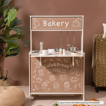 ROBUD Pretend Toddlers Kitchen Toy with DIY Creative Chalkboard WCF06