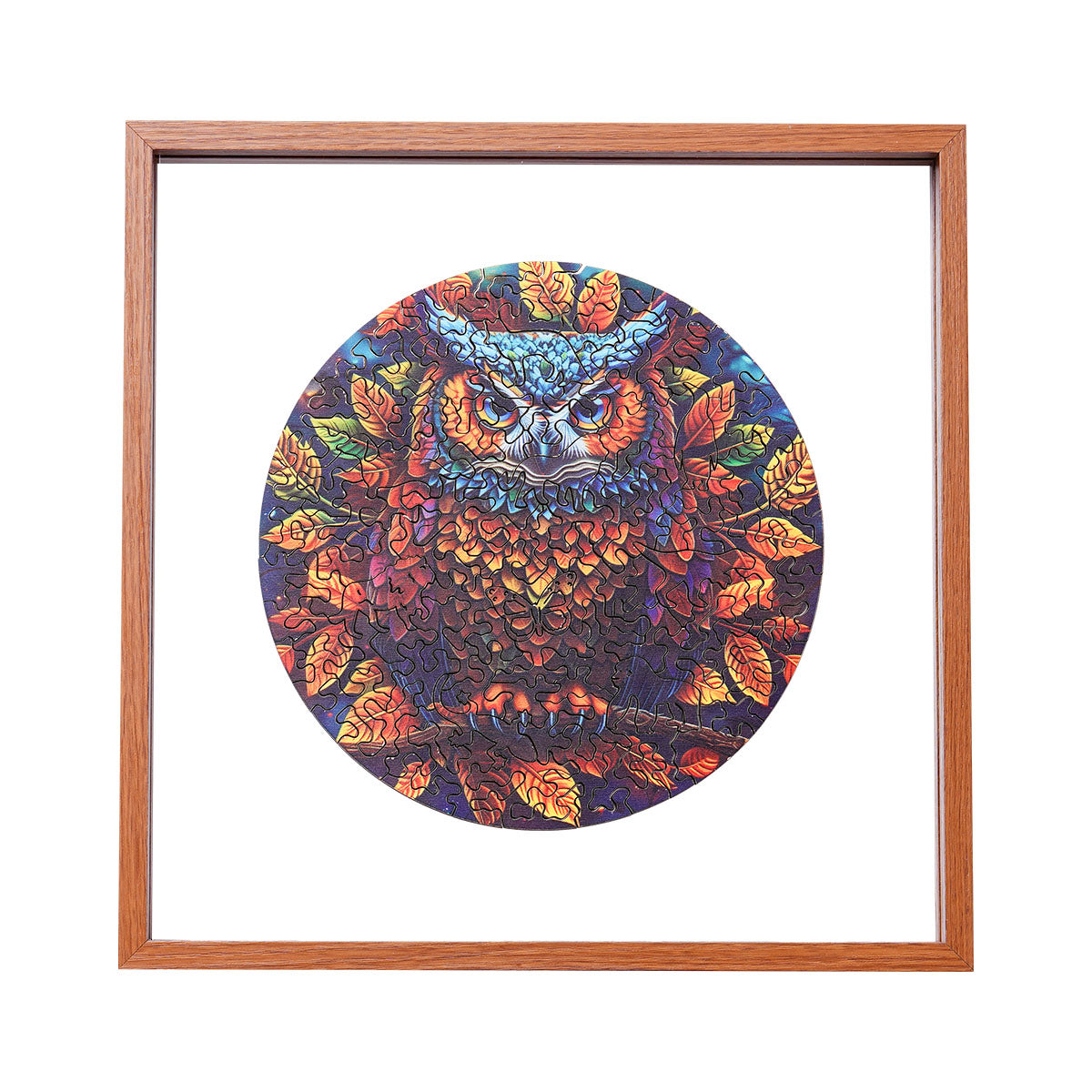 ROBOTIME Moonlight Owl Wooden Jigsaw Puzzle with Frame