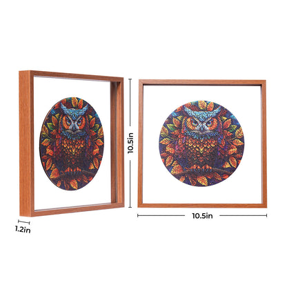 ROBOTIME Moonlight Owl Wooden Jigsaw Puzzle with Frame