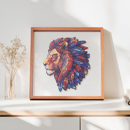 ROBOTIME The Lion King Wooden Jigsaw Puzzle with Frame