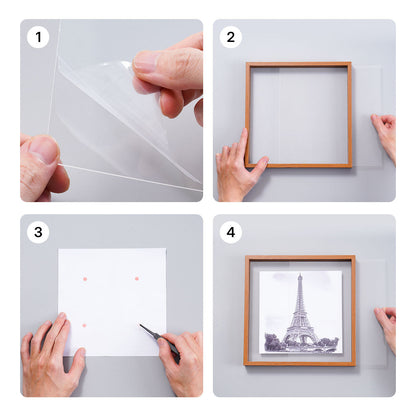 Robotime Double Glass Picture Frame