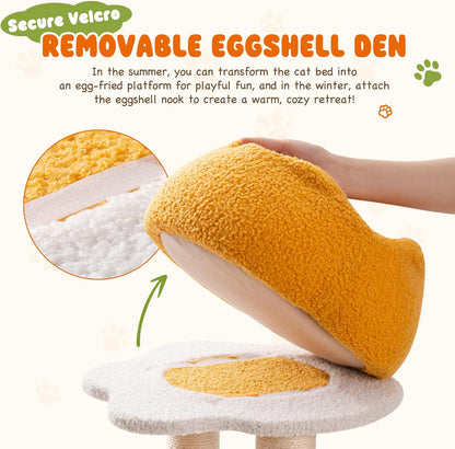 Fried Egg Cat Tree