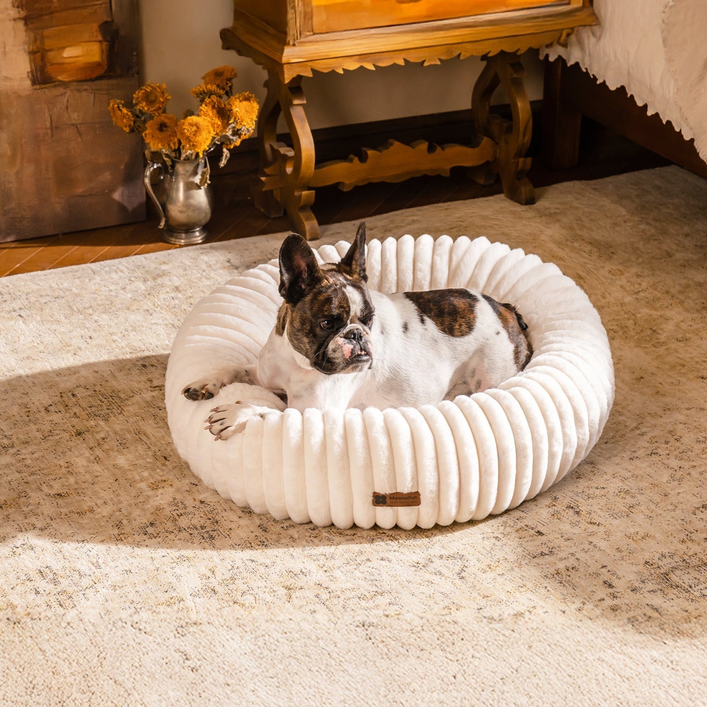 Aspen Fleece Cat & Dog Donut Bed