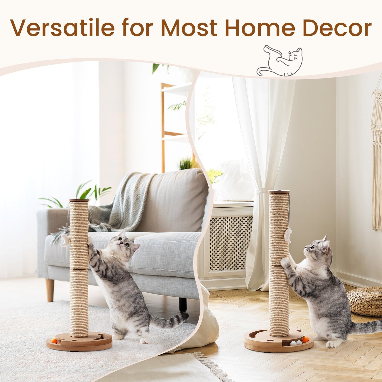 Orbital Ball Cat Scratching Post