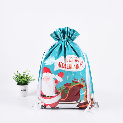 🎁 Christmas Drawstring Gift Bags🎄 — Assorted Sizes for Easy Holiday Wrapping