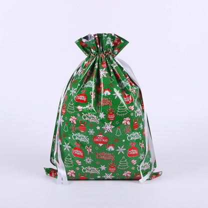 🎁 Christmas Drawstring Gift Bags🎄 — Assorted Sizes for Easy Holiday Wrapping