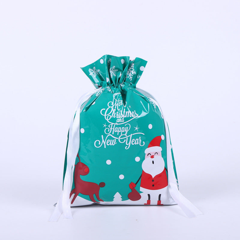 🎁 Christmas Drawstring Gift Bags🎄 — Assorted Sizes for Easy Holiday Wrapping