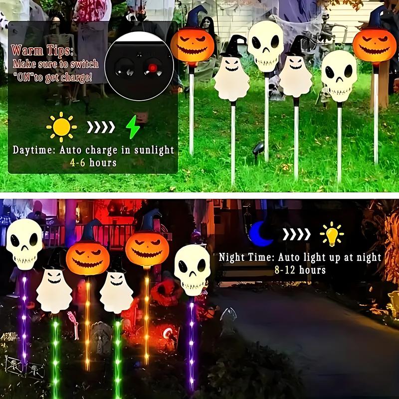 👻Halloween Early Discount 49% Off👻 A Set Of 6 Pcs, Halloween Solar Garden Lights