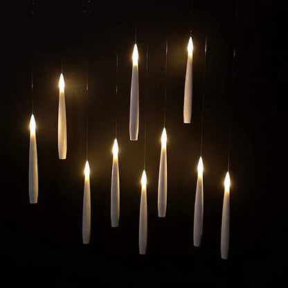 🧙‍♂️Official Wizarding World Floating Flame Candles🕯️ - Enchanting Halloween & Christmas Decor with Wand Control