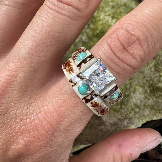 🔥💍Exquisitely Hand-Carved Ring 🌏Made from Natural Materials