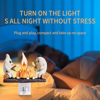 👻Ghost Campfire Flickering Nightlight