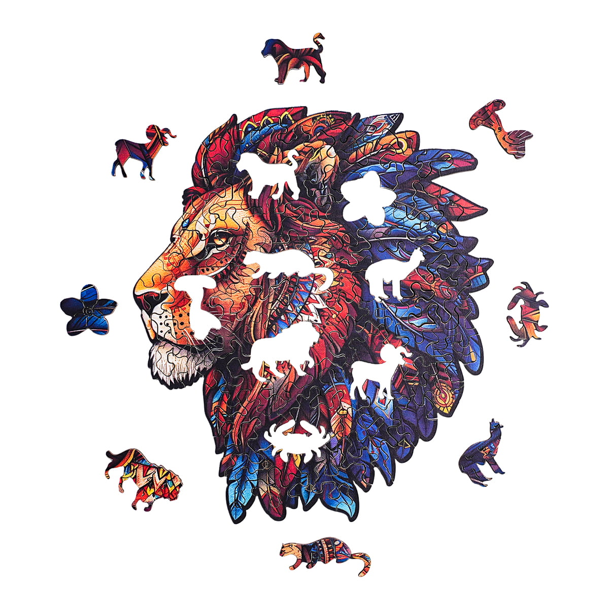 ROBOTIME The Lion King Wooden Jigsaw Puzzle with Frame