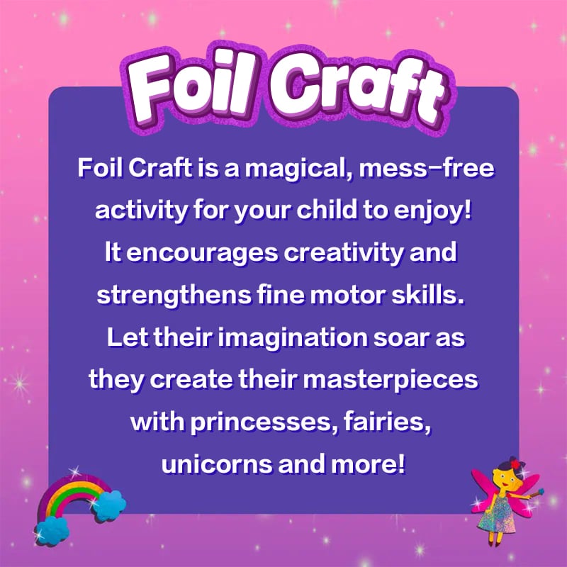 🔥LAST DAY 55% OFF - Foil Art & Craft Activity 🤲💓No Mess Art Kit