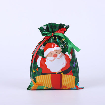 🎁 Christmas Drawstring Gift Bags🎄 — Assorted Sizes for Easy Holiday Wrapping