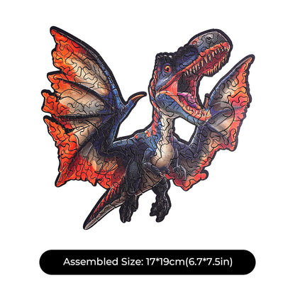 ROBOTIME Fierce Pterosaur Wooden Jigsaw Puzzle with Frame