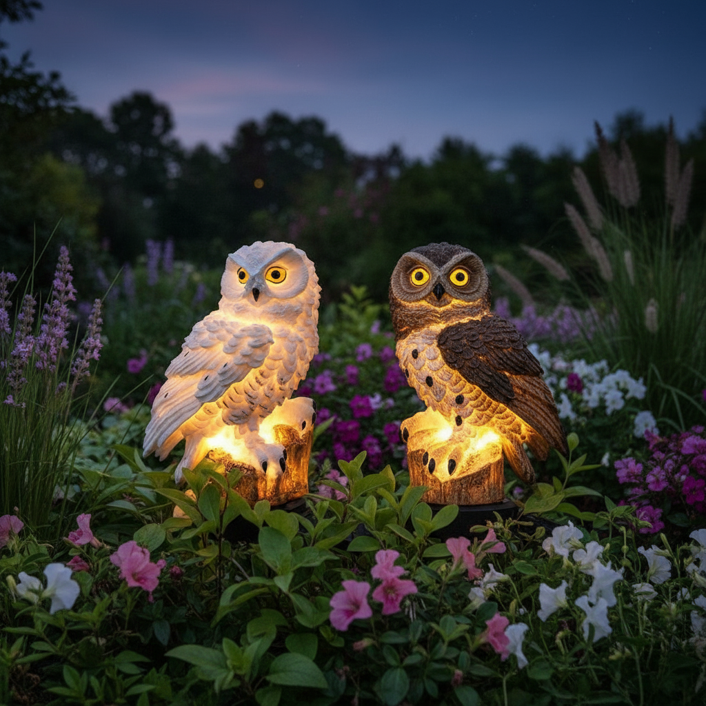 🎄 Christmas Flash Sale 🎁 49% OFF ✨ Owl Solar Garden Light – Waterproof Solar-Powered Outdoor Pathway Ornament