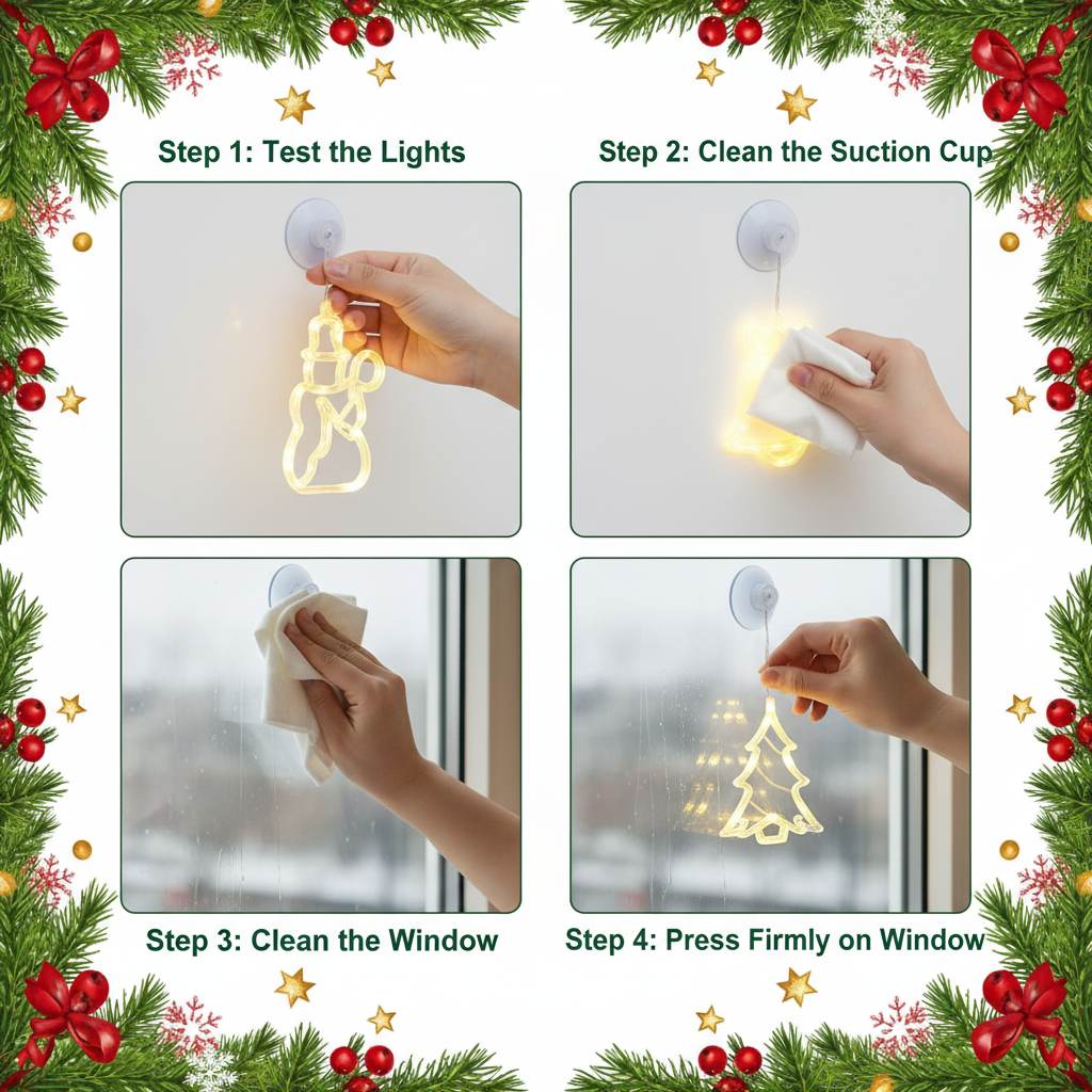 🎄 Christmas Flash Deal 🎁 49% OFF ✨ LED Suction Cup Christmas Lights — Cozy Holiday Home Décor!