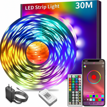 🎅 Christmas Sale - 50% OFF 🎁 Smart Waterproof LED Strip Lights for Indoor & Outdoor Decor!💡