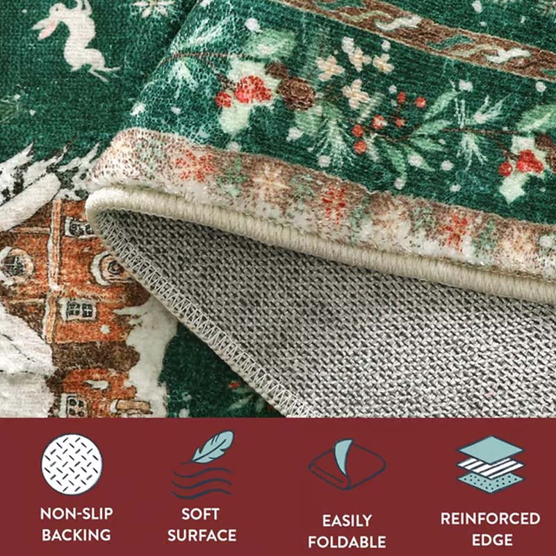 🎊Christmas sale - 50% Off🎊Soft Non-Slip Christmas Rug For Home Decor