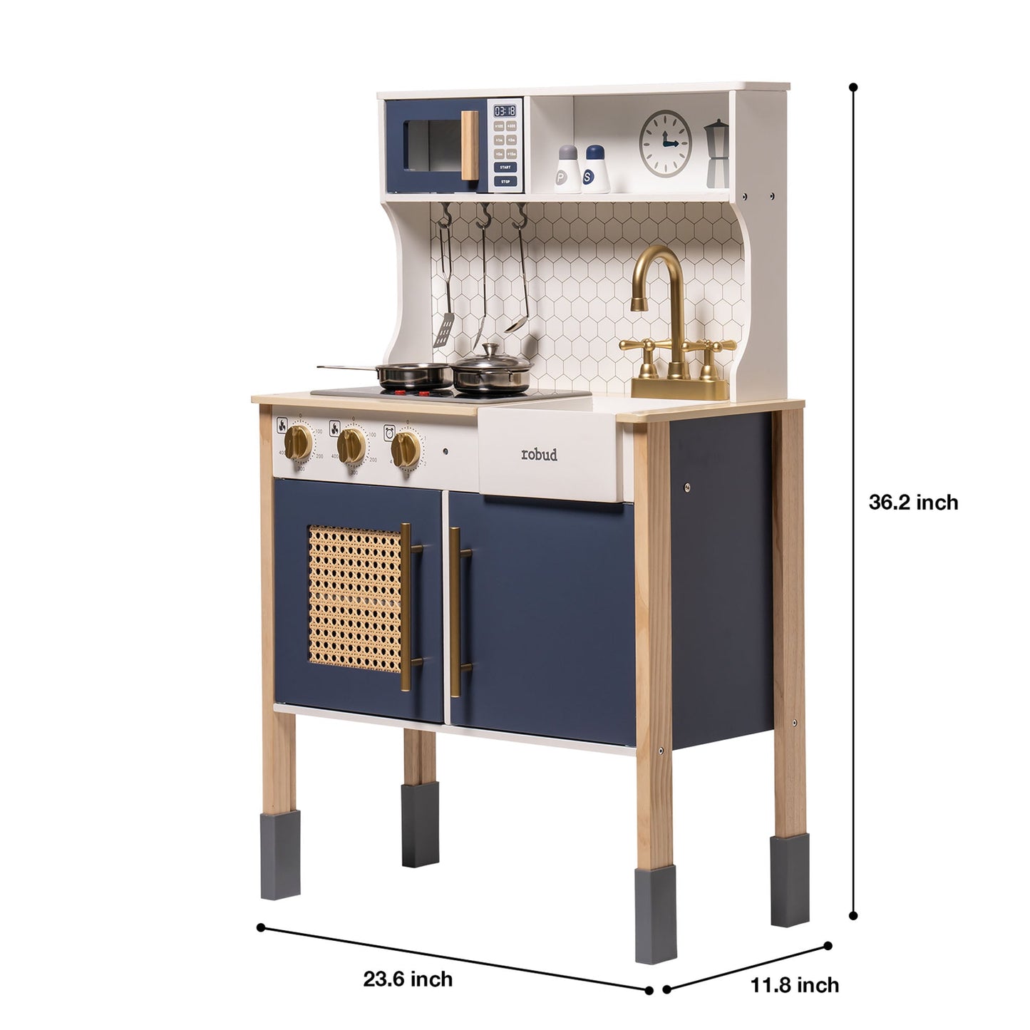 Robud Modern Vintage Pretend Play Kitchen