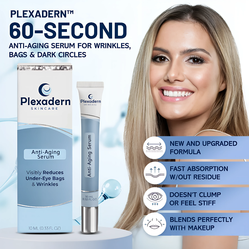🔥Hot Selling Plexadern™ 60-Second Anti-Aging Serum for Wrinkles, Bags & Dark Circles