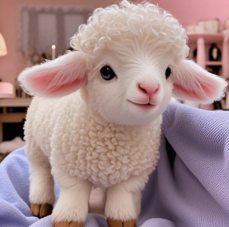🐑 LambieSoft™ Adorable Plush Lamb - Your Cuddly Toy Lamb
